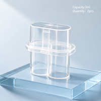 Boîte d'emballage en plastique transparente pour poudre lyophilisée avec logo personnalisé, boîte de rangement pour flacon Cillin en PP