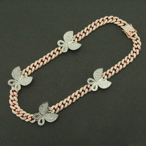 Hot Selling Personalization Simple Design Alloy Multiple Models Butterfly Necklace Hiphop Unisex <b>Chain</b> Necklaces Fashion Jewelry - Product Image 2