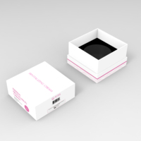 Caixa de Presente Personalizada para Perfume com Tampa e Base em Papelão Rígido, Logotipo em Relevo com Folha de Ouro, Embalagem Cosmética Ecológica em Atacado