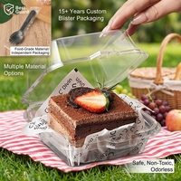 Barquette pliante transparente thermoformée sur mesure de qualité alimentaire pour pâtisserie, récipient intérieur jetable pour gâteaux, boîte cadeau de boulangerie pour la vente au détail