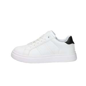 Calvin Klein Kids Sneakers White Black Size 34 <b>Canvas</b> Trendy Shoes - Product Image 1