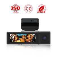 Caméra de tableau de bord 3 canaux 2K+1080P avec écran IPS, Wi-Fi 5G, garantie 1 an, moniteur de stationnement et enregistrement en boucle pour DVR de voiture