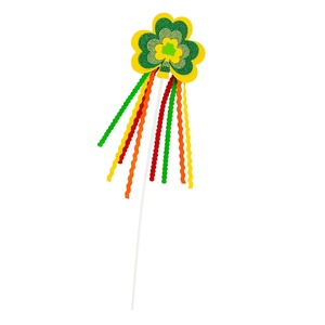 Baguette magique en tissu faite à la main, motif trèfle mignon, pour enfants, idéale pour les fêtes d'Halloween, de Pâques, de la Saint-Valentin et les accessoires de cosplay pour filles. - Product Image 2