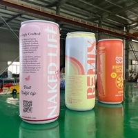 Ballon publicitaire géant gonflable personnalisé en forme de bouteille de bière, imprimé numériquement, étanche, modèle publicitaire pour canettes de boissons, résistant aux intempéries