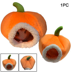 Cama para Cobayas con Diseño de Calabaza para Halloween, Hamaca de Algodón Cálida para Ardillas, Ratones, Conejos, Hámsteres y Mascotas - Product Image 5