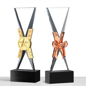 Trofeo Ecológico <span class=keywords><strong>de</strong></span> Cristal Dorado/Plateado/Bronce Star Peak |   Logotipo Personalizado Imprimible para Regalos Corporativos en Ferias Comerciales, Regalos <span class=keywords><strong>de</strong></span> Bienvenida - Product Image 2