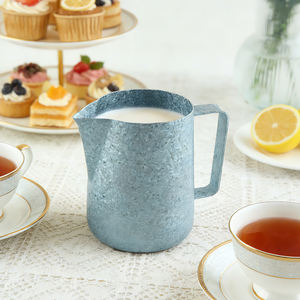 Moussoir à lait en titane pur, bleu clair moucheté - Product Image 4