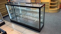 Comptoir de vente en verre Extra Vision de 6 pieds avec éclairage, cadre en aluminium, vitrine verrouillable, mobilier pour boutique de tabac