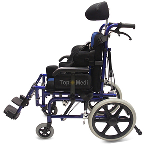 Fauteuil roulant pédiatrique avec inclinaison et inclinaison besoins spéciaux fauteuil roulant manuel - Product Image 5