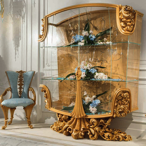 Classico stile Vintage fatto a mano in legno Console d'<span class=keywords><strong>ingresso</strong></span> tavolo da soggiorno mobili <span class=keywords><strong>specchio</strong></span> rotondo Console da tavolo - Product Image 6