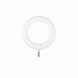 IDEAS WOOD LINE - Ensemble de 8 anneaux de rideaux en bois blanc - Product Image 1