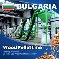 Usine de granulés de bois RICHI Ring Die - Bulgarie 1-5 T/H Ligne de production automatique complète de granulés de bois biomasse Prix