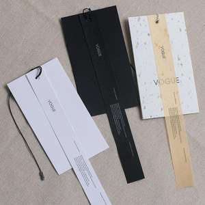 Vente directe d'usine Étiquette suspendue en papier personnalisée spéciale Conception gratuite Étiquette suspendue pour vêtements pour hommes et femmes - Product Image 5