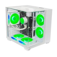 Coque de jeu Atx haute performance Pcooling avec éclairage RVB personnalisable en verre trempé et système de refroidissement avancé