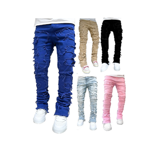 Jeans de Excelente Calidad en Europa y América, Nuevos Jeans Gris-Negro de Alta Densidad <span class=keywords><strong>X</strong></span> Legends Never Die para Hombre - Product Image 1