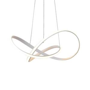 Lampe suspendue moderne de bureau 50W avec anneau lumineux irrégulier plafonnier LED contemporain - Product Image 6