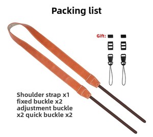 Bán Buôn 3Cm Chiều Rộng Bền Màu Đen Nâu Màu Xanh Lá Cây Da Dây Buộc Cổ Dây Đeo Vai Cho Canon Máy Ảnh Kỹ Thuật Số Hỗ Trợ OEM - Product Image 3