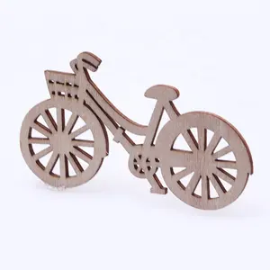 Dollhouse doll house Bike ornaments children's handmade painting educational toys wooden patch