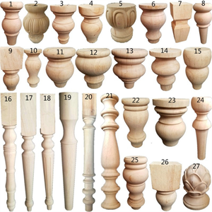 Pieds d'armoire Pieds <span class=keywords><strong>de</strong></span> <span class=keywords><strong>table</strong></span> décoratifs <span class=keywords><strong>en</strong></span> <span class=keywords><strong>bois</strong></span> courbé - Product Image 1
