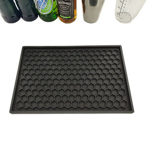 Custom Silicone PVC <b>Bar</b> Mat Rubber Pub Spill Pad Beer Rail Mat Drip Tray Non Slip Service Mat <b>Table</b> Mat Coaster Placemat - Product Image 5
