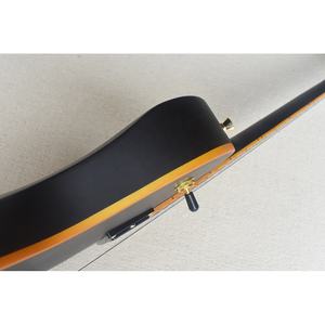 Flyoung مصنع بيع الماهوجني الصلبة الجسم 6 سلاسل ماتي الأسود الغيتار الكهربائي - Product Image 4