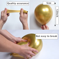 12 pouces Métal Perle Latex Ballons Chrome Métallique Ballons Hélium Globos De Mariage Fête D'anniversaire Décoration Fournitures