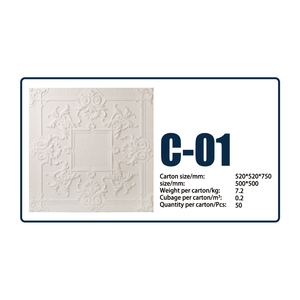 Carreaux <span class=keywords><strong>de</strong></span> faux plafond modernes 3D-Panneaux design en mousse imperméables 2x2 - Product Image 1