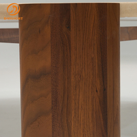 Meubles nordiques modernes OEM, table en marbre travertin naturel sur mesure pour salle à manger et salon