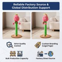Kattenboomtoren met op maat gemaakt logo, schattig fruitdesign, hoogwaardig sisal, groothandel, wereldwijde levering