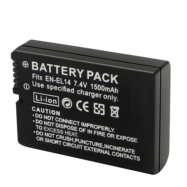 YEAH EN EL14 EN-EL14 Rechargeable Digital Camera Battery for Nikon D5200 D5300 DF D5500 D5600 COOLPIX P7000 7700 P7800