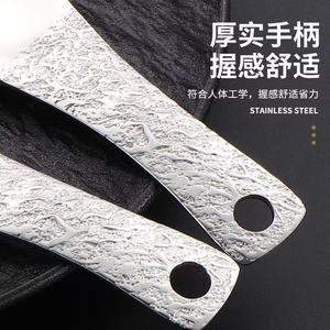 Cuchara para arroz de acero inoxidable martillado, cuchara para arroz para olla arrocera, herramienta de cocina para el hogar - Product Image 4