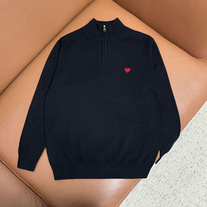 <span class=keywords><strong>Pull</strong></span> à demi-zip pour homme, haute qualité, créateur Amy Paris, vêtements décontractés pour homme, automne-hiver. - Product Image 4