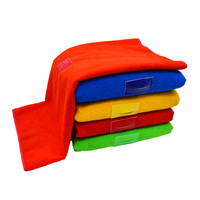 Chiffon de serpillière microfibre perforé double usage super absorbant et sans peluches pour nettoyage de sols, personnalisable en gros, fabricant OEM