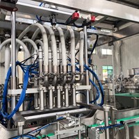 Nouvelle ligne de capsulage de remplissage de bocal en verre automatique électrique pour boissons produits chimiques pour confiture ketchup miel remplissage noyau moteur PLC