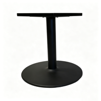Pied de table rond noir en fonte robuste, élégant, pour usage commercial extérieur, idéal pour café - Vente chaude