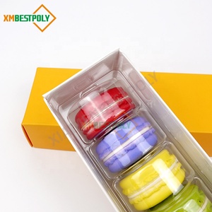 Tùy chỉnh in 6 cái pháp Macaron giấy bao bì Hộp Quà Tặng thiết lập cho món tráng miệng Cookie hộp - Product Image 5