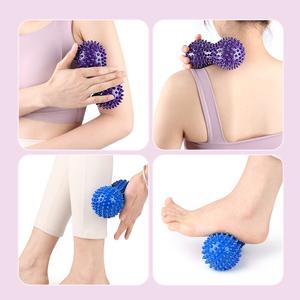 Palla massaggiante spinosa in PVC resistente per fitness, yoga e pilates, colore personalizzabile, per massaggio muscolare caldo e freddo, per rilassare i muscoli - Product Image 3