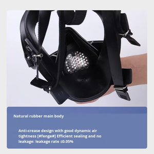 Einweg-Gesichtsmaske mit Breitfeldschutz aus Naturkautschuk, 3-lagig, selbstansaugend, filternd, gegen Staub, giftige Chemikalien - Product Image 3