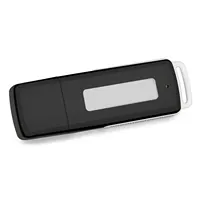 Aomago Black Pocket Dictaphone USB Audio Recorder 8GB
