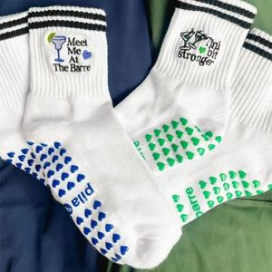 Calcetines de Yoga Antideslizantes con Logotipo Personalizado, Calcetines de Pilates de Algodón para Mujer, Diseño Antideslizante, Calcetines de Ballet en Venta al Por Mayor - Product Image 4