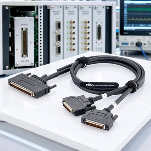 Câble de raccordement HPDB100 100 broches vers 2x HPDB50 SCSI avec verrouillage à vis pour test d'automatisation et pilote de moteur, compatible Advantech PCL-10250 - Product Image 1