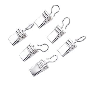 Clips décoratifs pour <span class=keywords><strong>rideaux</strong></span>, accessoires, 20 pièces/ensemble, crochets pour <span class=keywords><strong>rideaux</strong></span> <span class=keywords><strong>de</strong></span> douche, clips en acier inoxydable, <span class=keywords><strong>anneaux</strong></span> pour <span class=keywords><strong>rideaux</strong></span> - Product Image 4