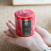 Erdbeerduft-Kerze, Fruchtduft-Kerzenstiele, Langanhaltende Aromatherapie-Kerze für Wohnraumdekoration