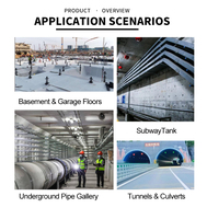 Membrane HDPE de haute qualité, imperméable, pour toiture, sous-couche de toiture, sols de garage, sous-sols et réservoirs de métro