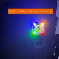Lampe tactique portable EDC pour le camping, la randonnée, la sécurité, lampe clignotante pour gilet tactique, sangle de sac à dos de 25 mm