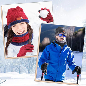 <span class=keywords><strong>Cappelli</strong></span> di inverno Dello Scaldino del Collo Berretti In Maglia Degli Uomini <span class=keywords><strong>Cappelli</strong></span> Berretti Skullies Cofano Per Le Donne Degli Uomini Balaclava Tappi di Testa - Product Image 2