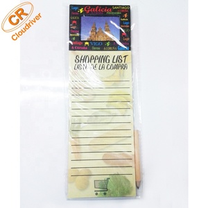Bloc de notas con imán para nevera impreso personalizado, lista de compras, Bloc de notas magnético con bolígrafo - Product Image 3
