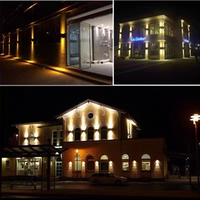 Applique murale LED à 2 têtes orientables 2*7W SMD, avec couvercle en PC, étanche IP65