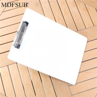 MDFSUB Presse-papiers simple face 2mm FRP vierge à sublimation en plastique revêtement blanc Design créatif pour cadeaux promotionnels et d'affaires