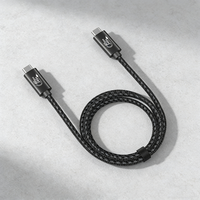 Nouveau style, câble USB Type-C vers Type-C original PD 100W 5A à charge rapide avec affichage LED pour transfert de données